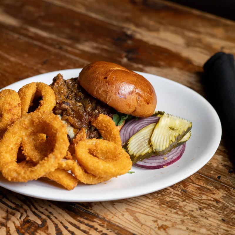 Bacon Bourbon Jam Burger photo