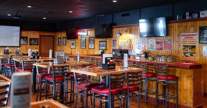 Interior, dining and bar areas