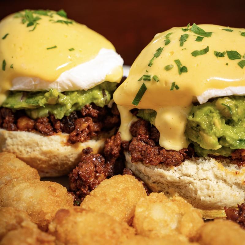 Chorizo Guacamole Benedict photo