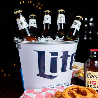 Miller Lite beer bucket.