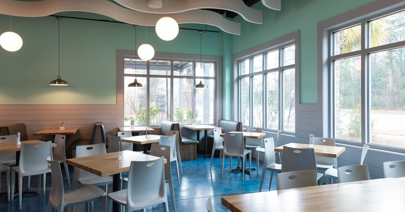 Interior, dining area