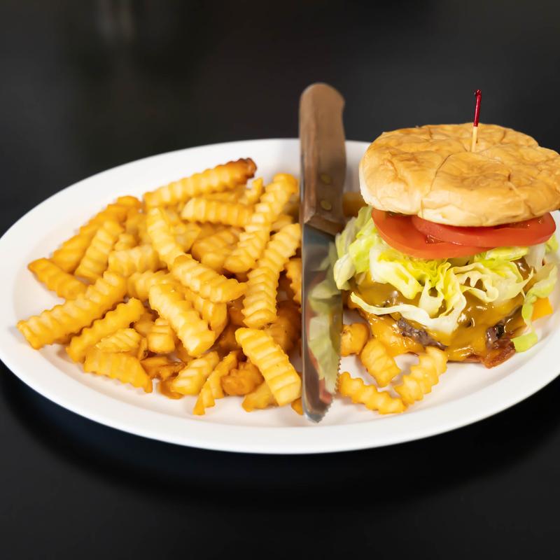 menu item 6 of 8, ½ Lb. Burger with Cheese