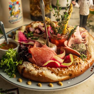 Pretzel Snack Platte.