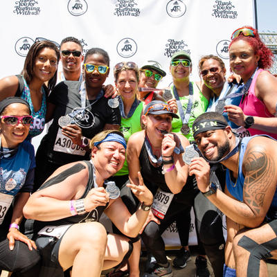 Guests posing for a photo.