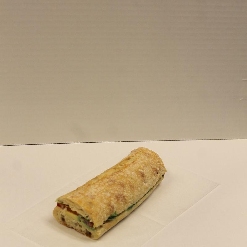 Baguette Sandwich - Tomato and Cheddar photo