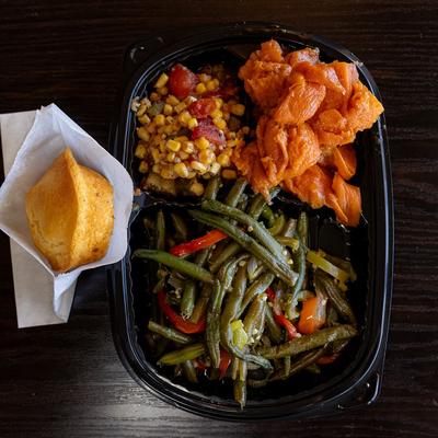 A served meal.