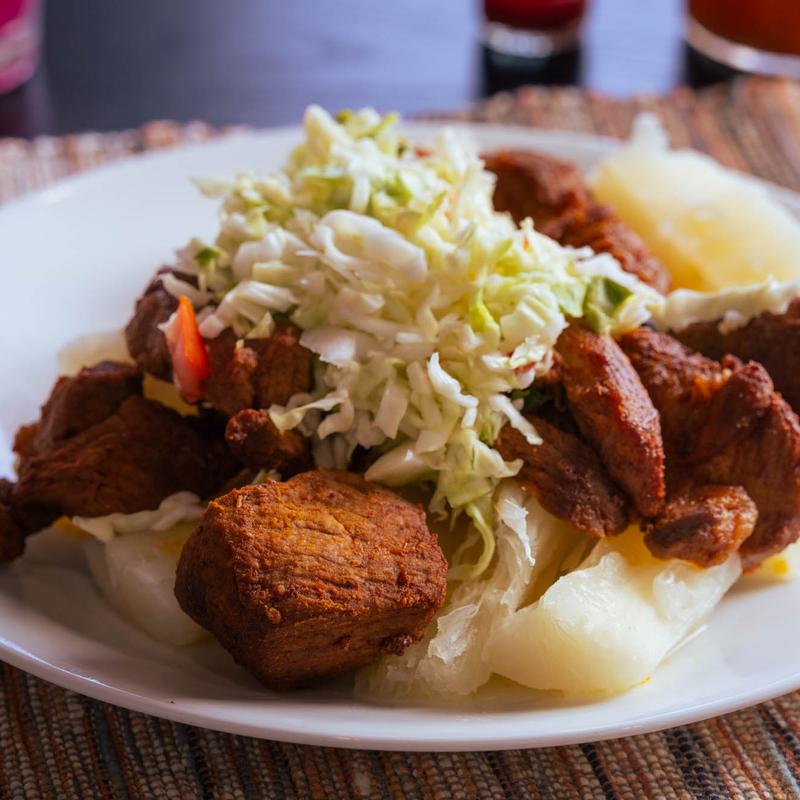 menu item 6 of 8, Chancho Con Yuca