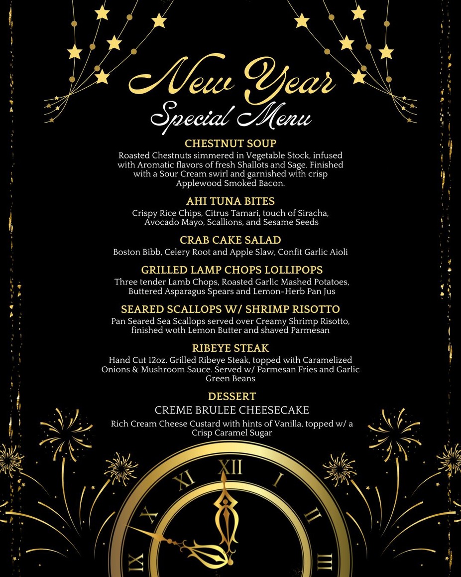 New Years Special Menu event photo