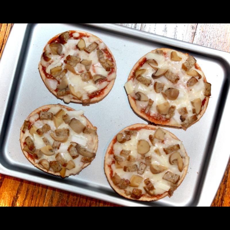 Mushroom Pizza Bagel photo