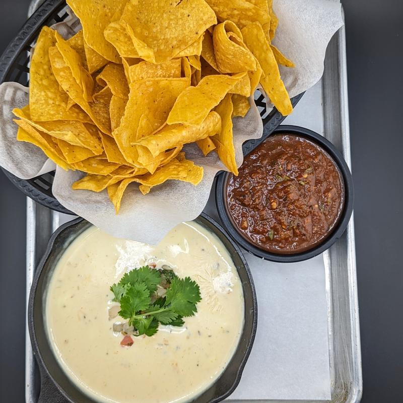 Chips, Salsa and Queso Blanco photo