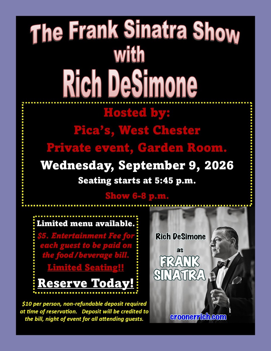 The Frank Sinatra Show  - Wednesday,  9/9/2026 event photo