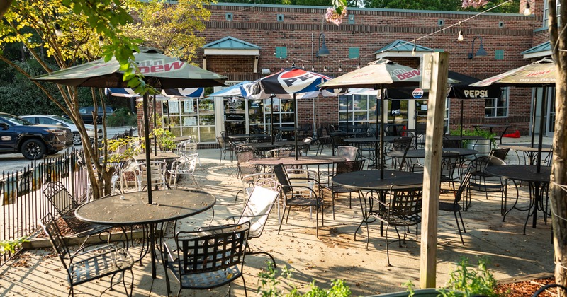 Exterior seating area