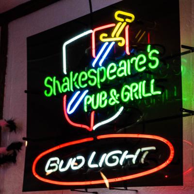 Restaurant's neon sign.