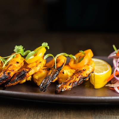 Grilled marinated Prawns