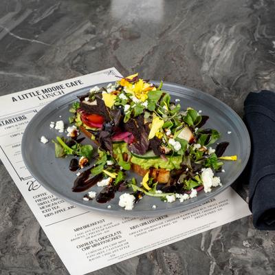 The avocado toast plate.
