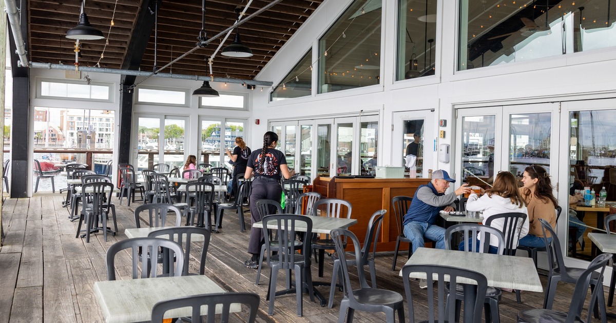 Exterior, large dining area with roof