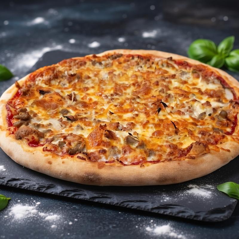 Bacon Cheddar Cheeseburger Pizza photo