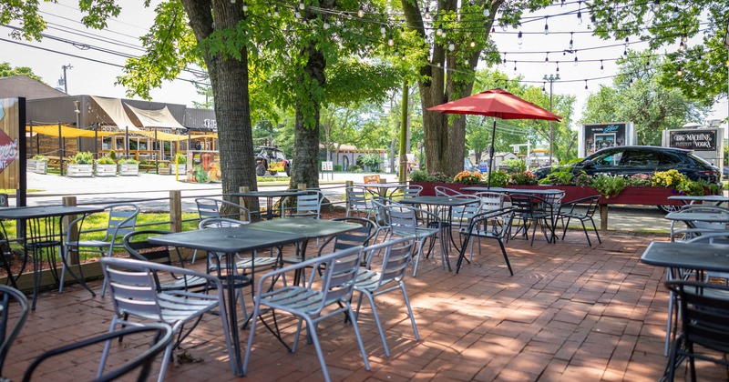 Exterior, garden tables