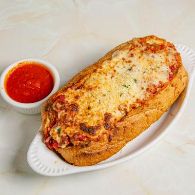 Meatball sandwich served