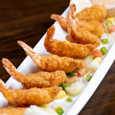 Breaded Buttery Shrimp.