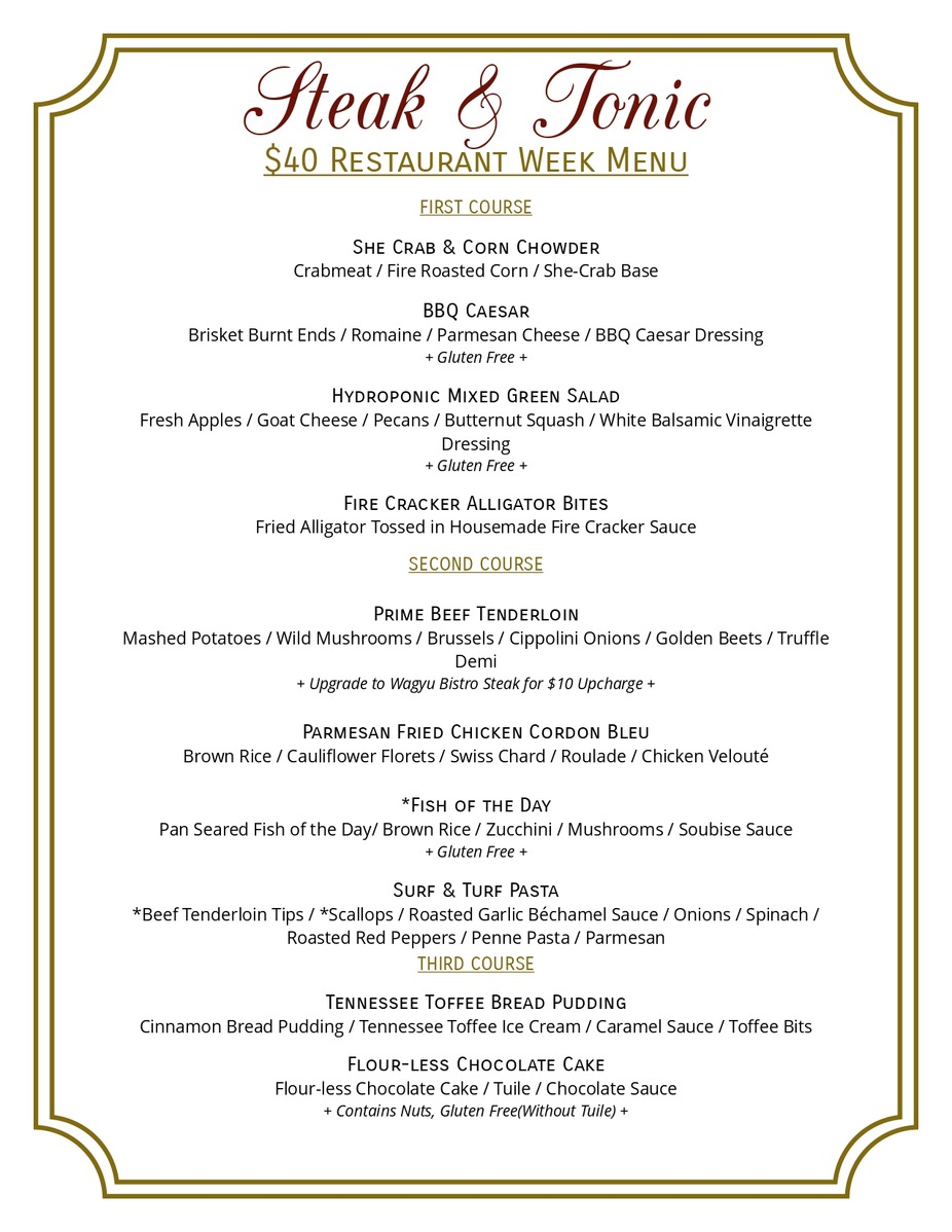 Restaurant week event photo