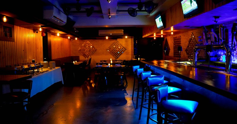 Seating and bar areas