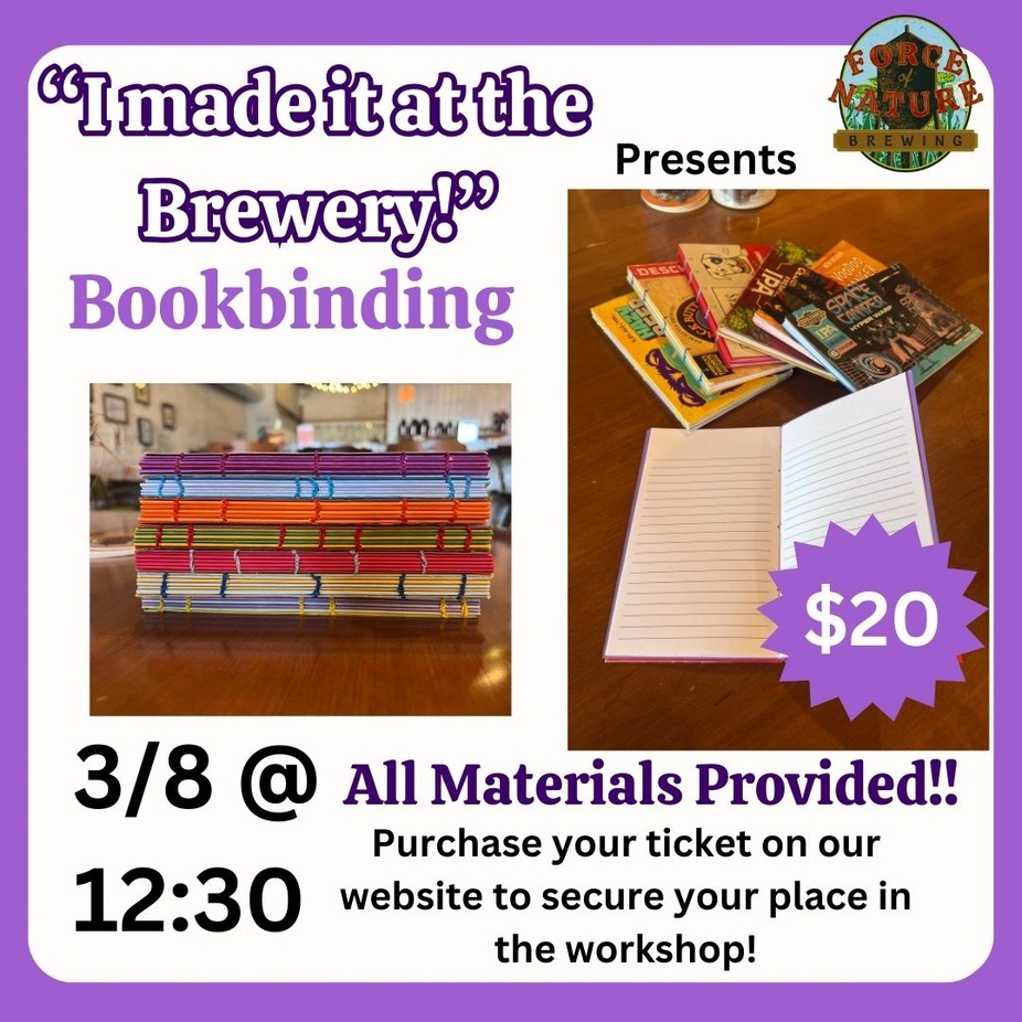 Bookbinding at the Brewery event photo