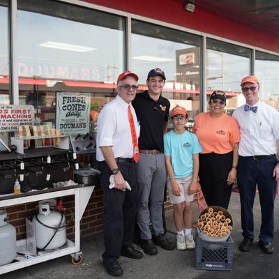 The 3rd and 4th generations of the Doumar family.