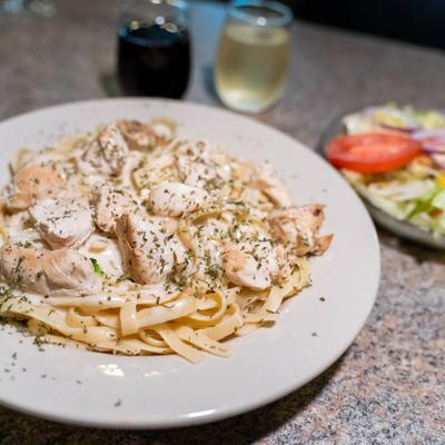 Fettuccine Alfredo.