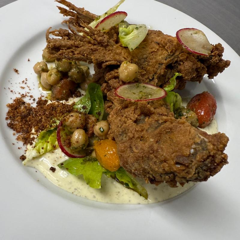 Buttermilk Brined Deep Fried Red Fish Collars photo