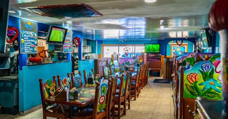 Interior, dining area