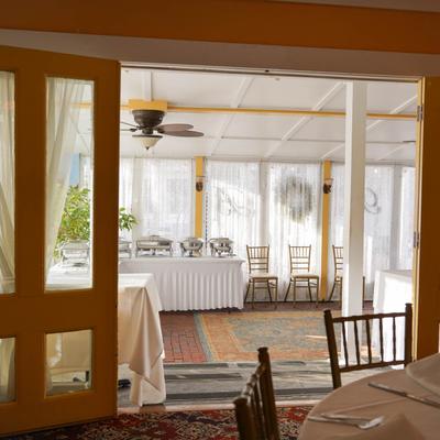 Outdoor covered patio.