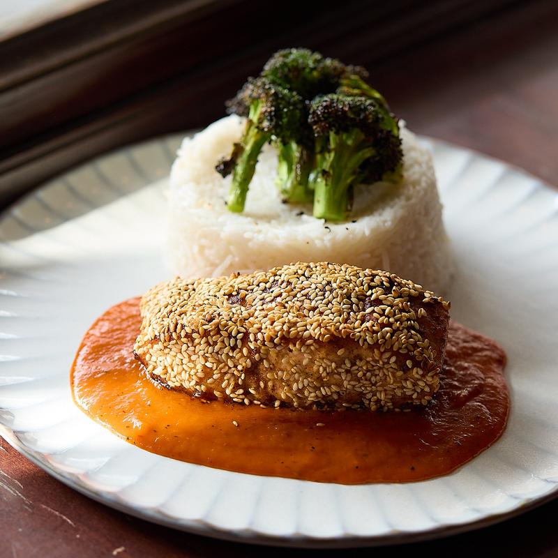 Blackened Sesame Crusted Salmon photo