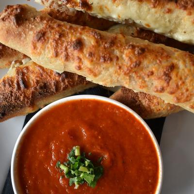Garlic Cheese Breadsticks  Served with warm marinara