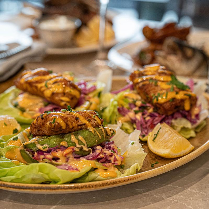 Blackened Mahi Mahi Lettuce Wraps (GF) photo