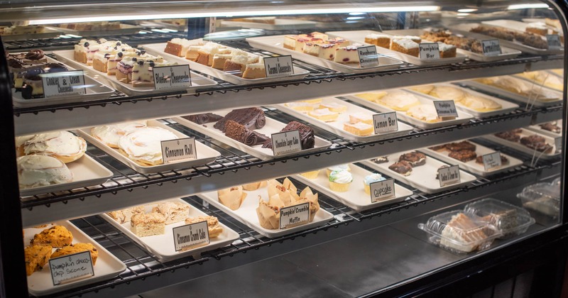 Dessert display case