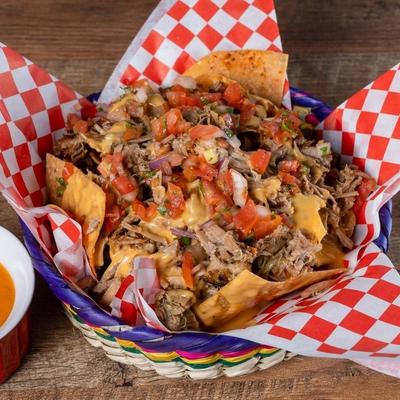 nachos with carnitas.