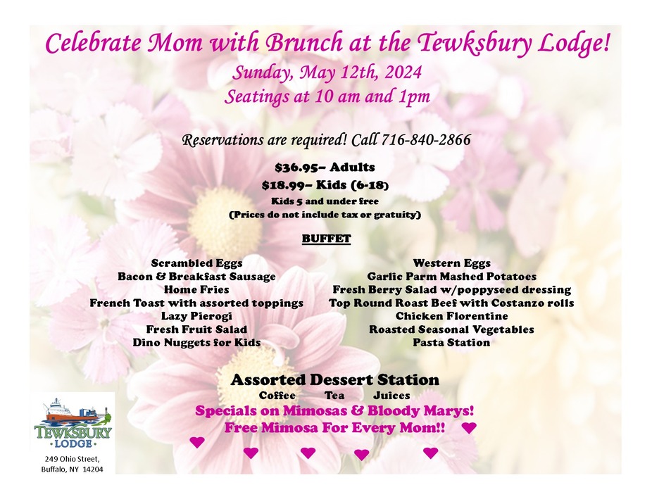 Mother's Day Brunch at Tewksbury Lodge event photo