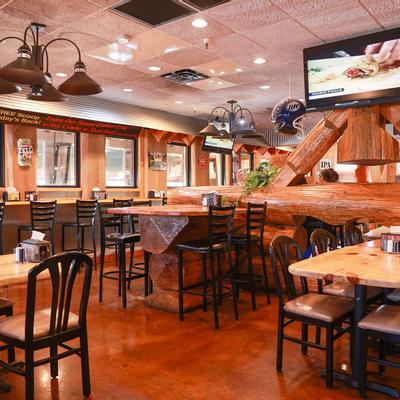 Interior, tables ready for guests