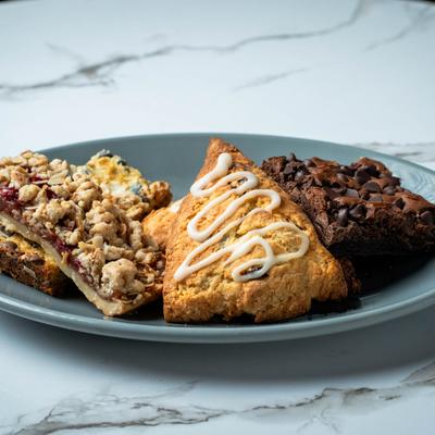 Various baked goods.