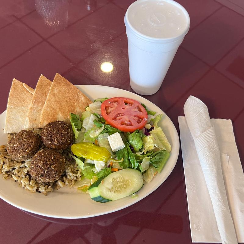 Falafel Special no hummus and Soft Drink photo