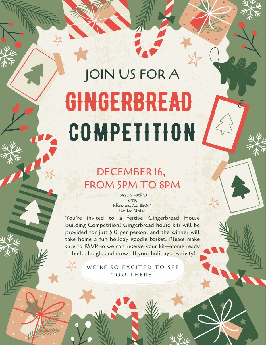 Gingerbread House Contest! event photo