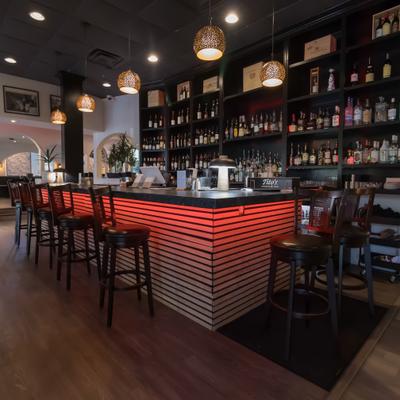Interior, bar area.