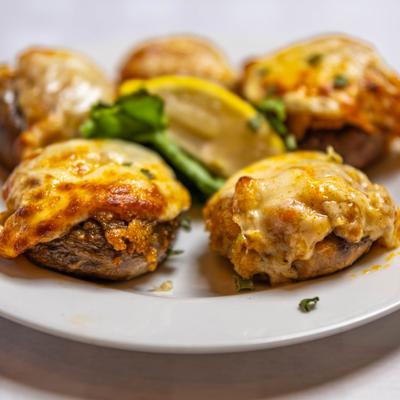 Crab Stuffed Mushrooms.