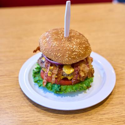 Double bacon cheeseburger.