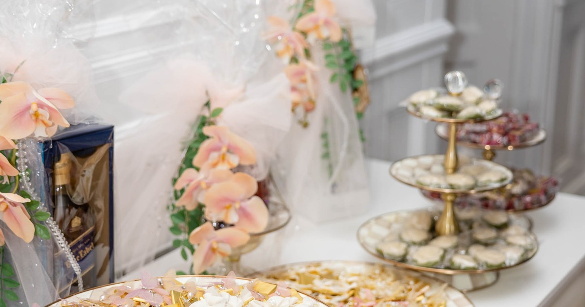 Buffet table