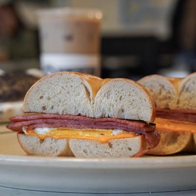 New Jersey breakfast bagel.