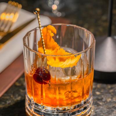 Old Fashioned cocktail.