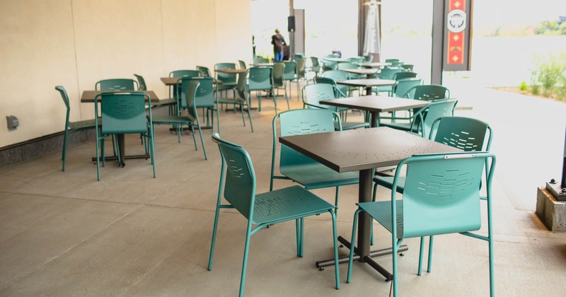 Interior seating area