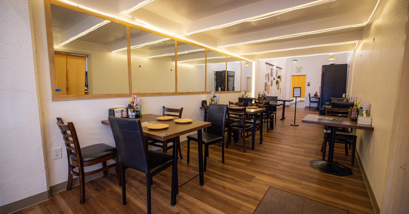 Interior seating and dining area